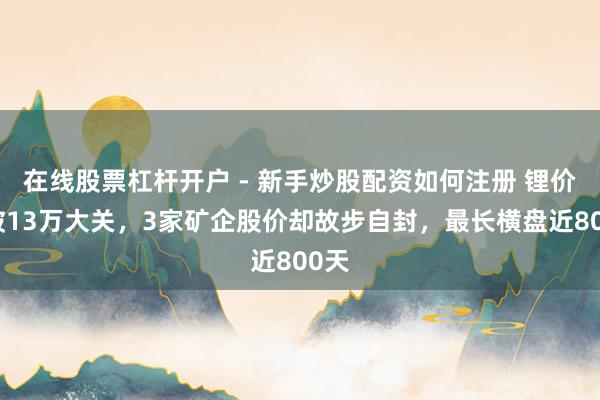 在线股票杠杆开户 - 新手炒股配资如何注册 锂价冲破13万大关，3家矿企股价却故步自封，最长横盘近800天