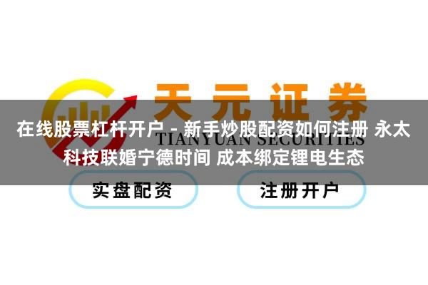 在线股票杠杆开户 - 新手炒股配资如何注册 永太科技联婚宁德时间 成本绑定锂电生态