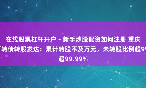 在线股票杠杆开户 - 新手炒股配资如何注册 重庆银行可转债转股发达：累计转股不及万元，未转股比例超99.99%