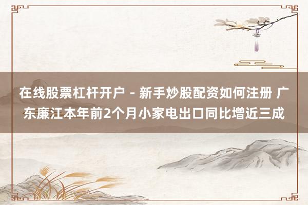 在线股票杠杆开户 - 新手炒股配资如何注册 广东廉江本年前2个月小家电出口同比增近三成