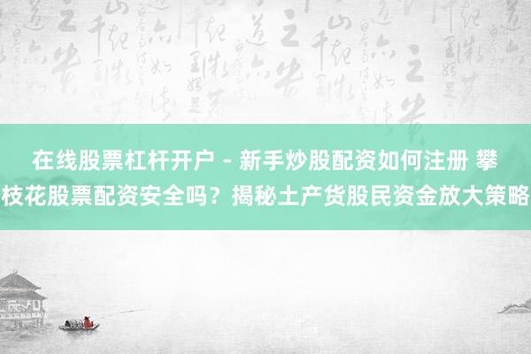 在线股票杠杆开户 - 新手炒股配资如何注册 攀枝花股票配资安全吗？揭秘土产货股民资金放大策略