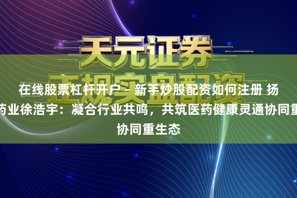 在线股票杠杆开户 - 新手炒股配资如何注册 扬子江药业徐浩宇：凝合行业共鸣，共筑医药健康灵通协同重生态