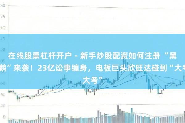 在线股票杠杆开户 - 新手炒股配资如何注册 “黑天鹅”来袭！23亿讼事缠身，电板巨头欣旺达碰到“大考”