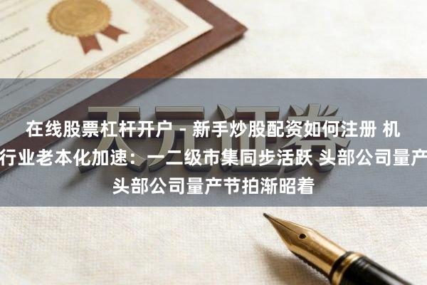 在线股票杠杆开户 - 新手炒股配资如何注册 机器东说念主行业老本化加速：一二级市集同步活跃 头部公司量产节拍渐昭着